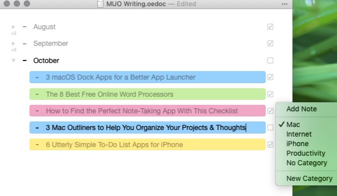 best novel outlining app for mac